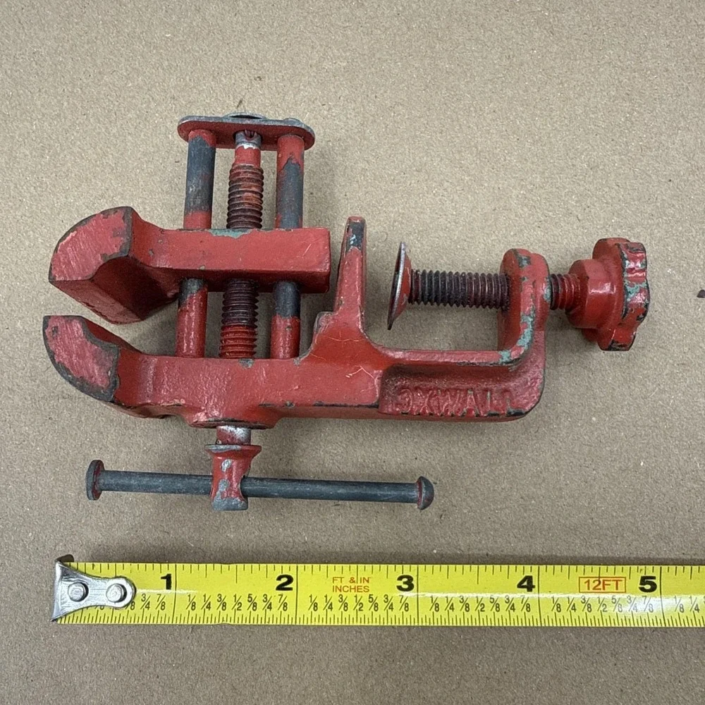 Vintage Small Clamp On Oxwell Table Vise 1-1/2